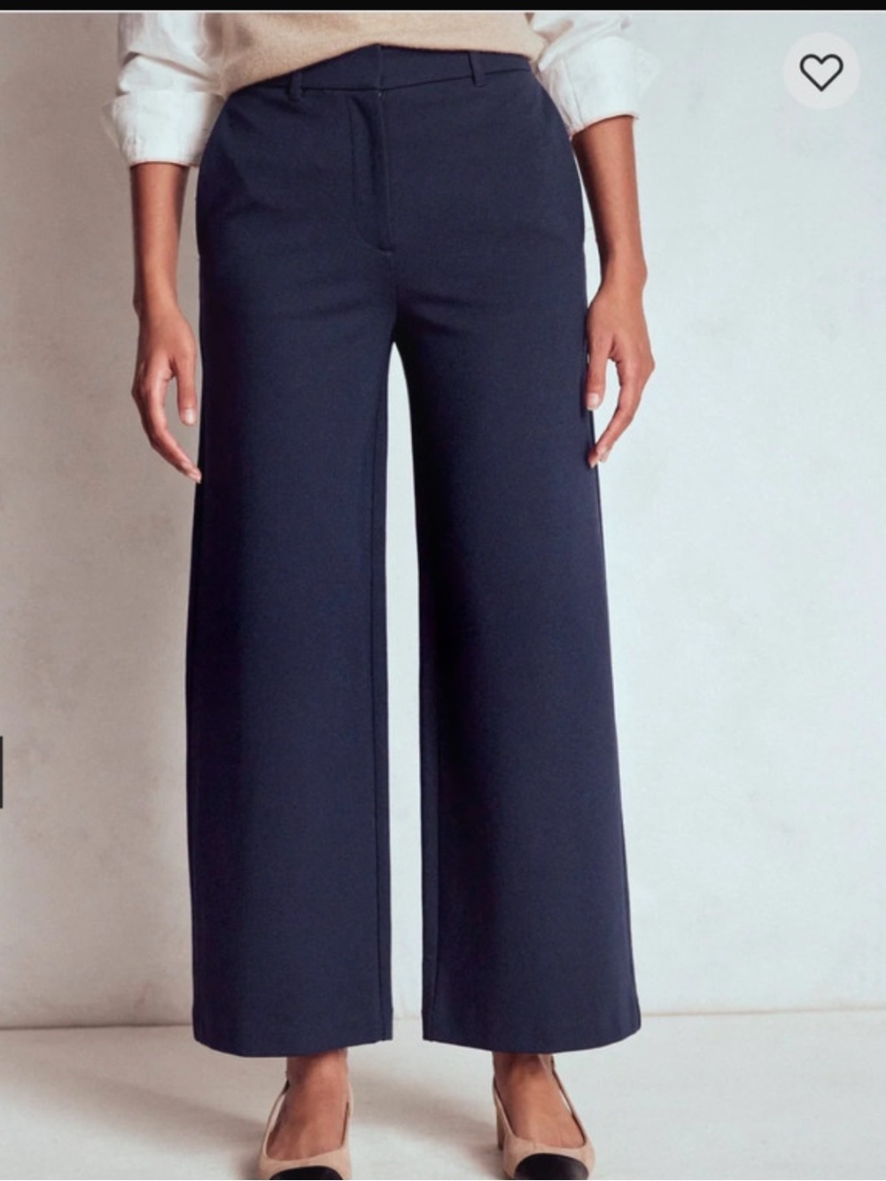 Boden Belgravia Ponte Cropped Pants Navy Size 12L